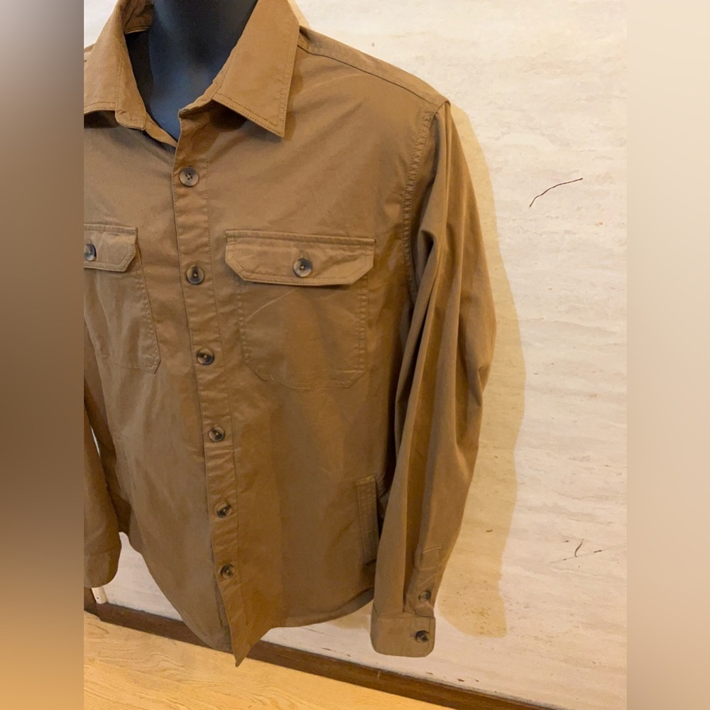 Denim & Flower by Ricky Singh khaki field jacket or utility overshirt - Picture 2 of 9
